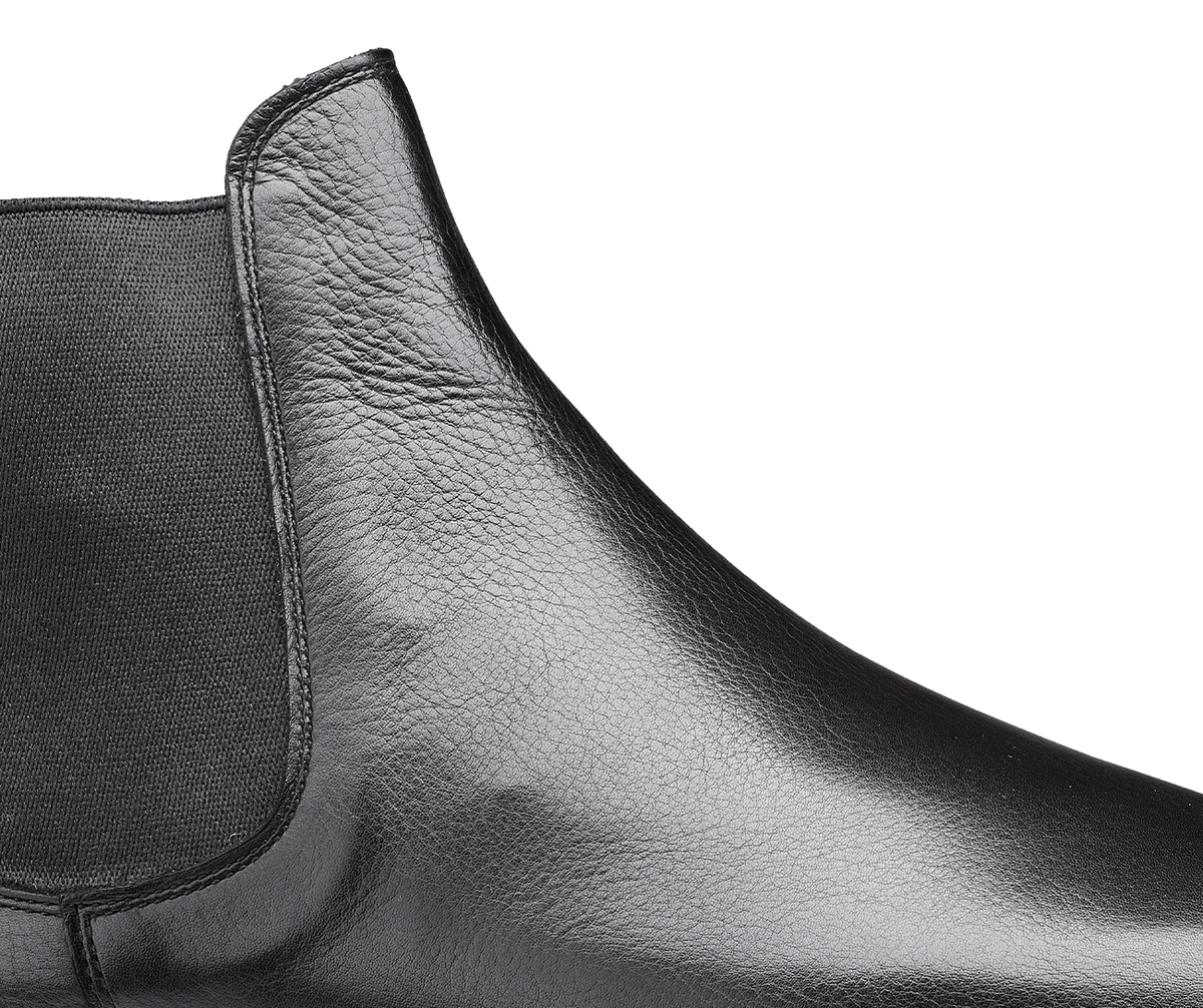 Chelsea 5 Boot – Black Milled Calf Leather | Pellevista