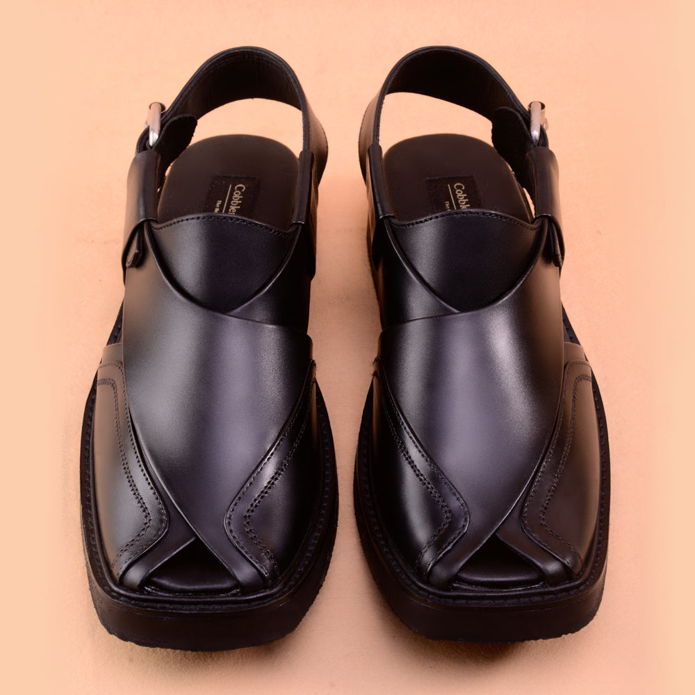 Black Peshawari Sandals