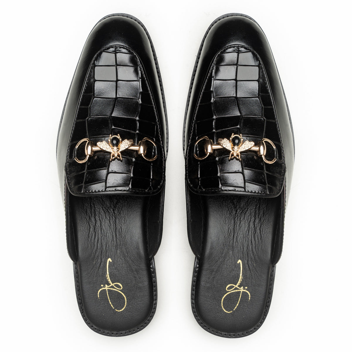 Lerwick Black leather mules by LAURVELLI - view 4