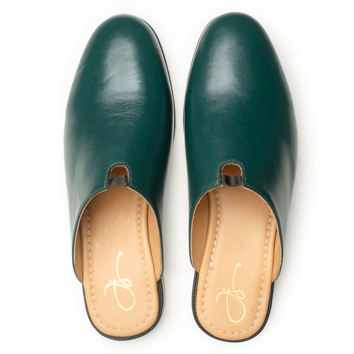 Oban Green leather mules by LAURVELLI - view 3