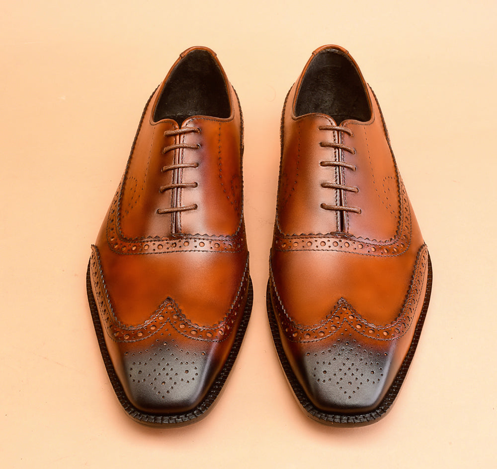 The Light Tan Oxfords