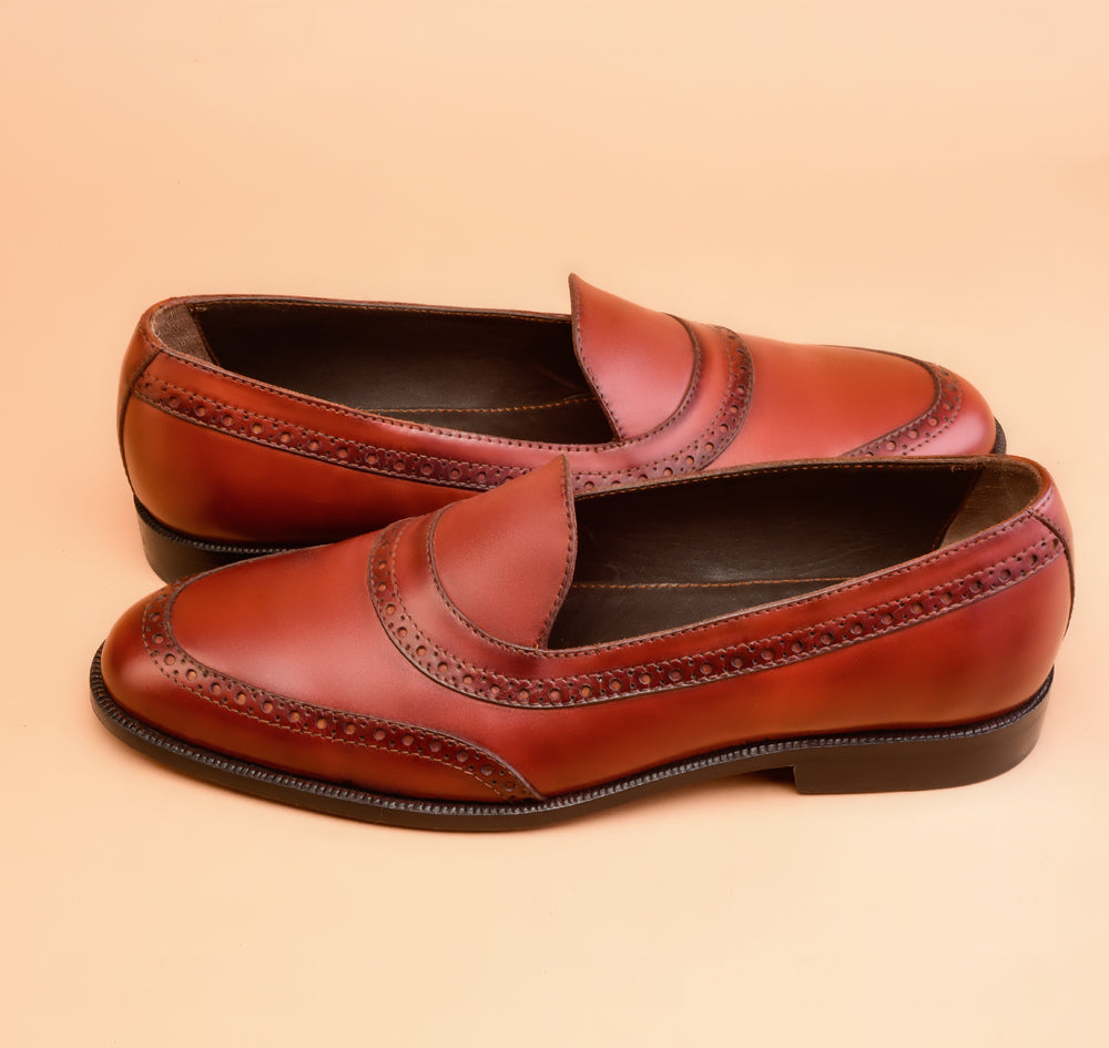 The New Classic Light Burgundy Loafers