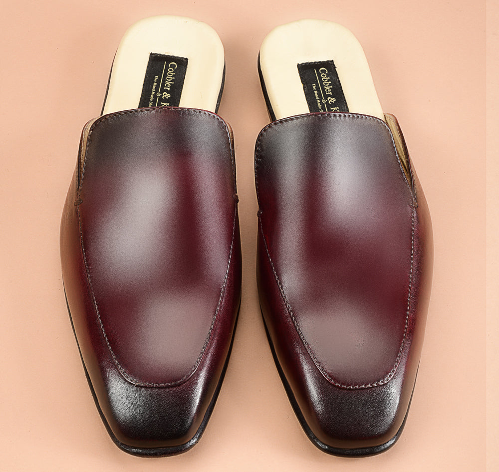 The Modern Burgundy Slippers