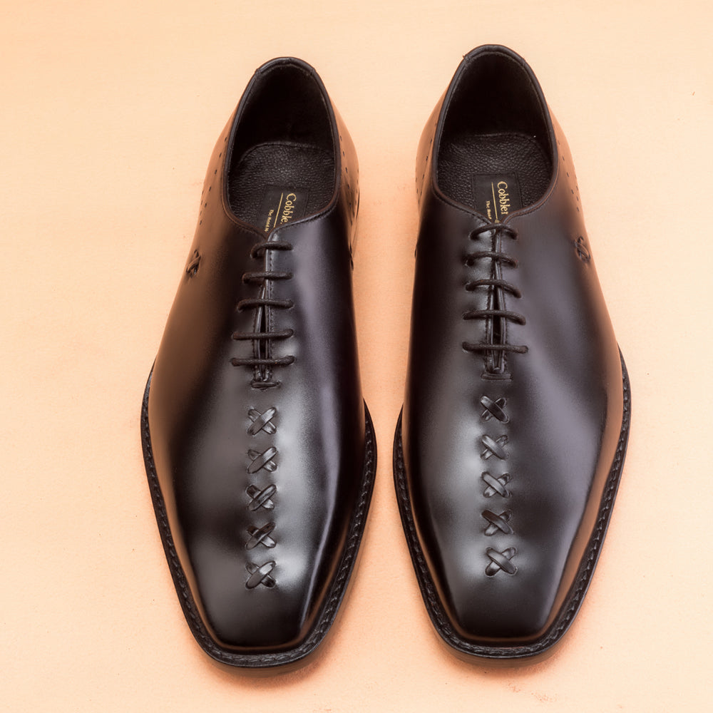Whole-Cut Black Oxfords