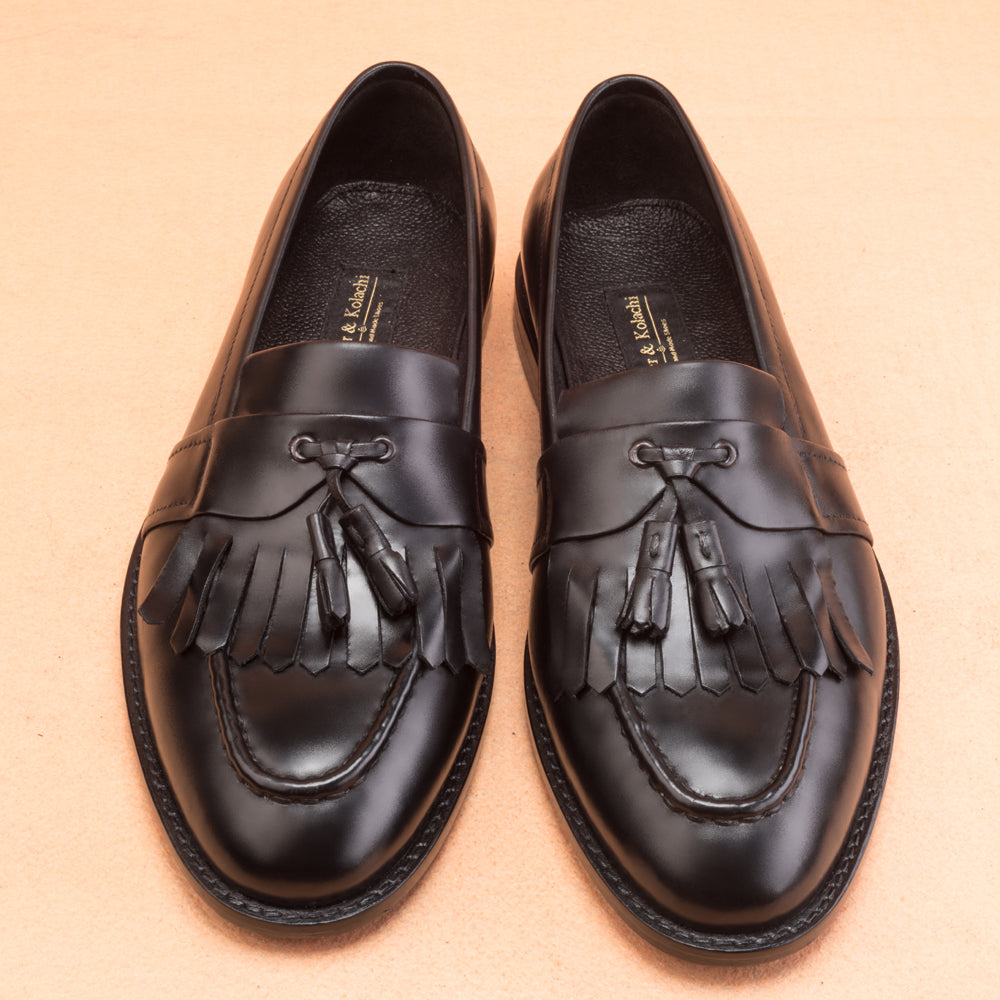 Black Kiltie Tassel Loafers