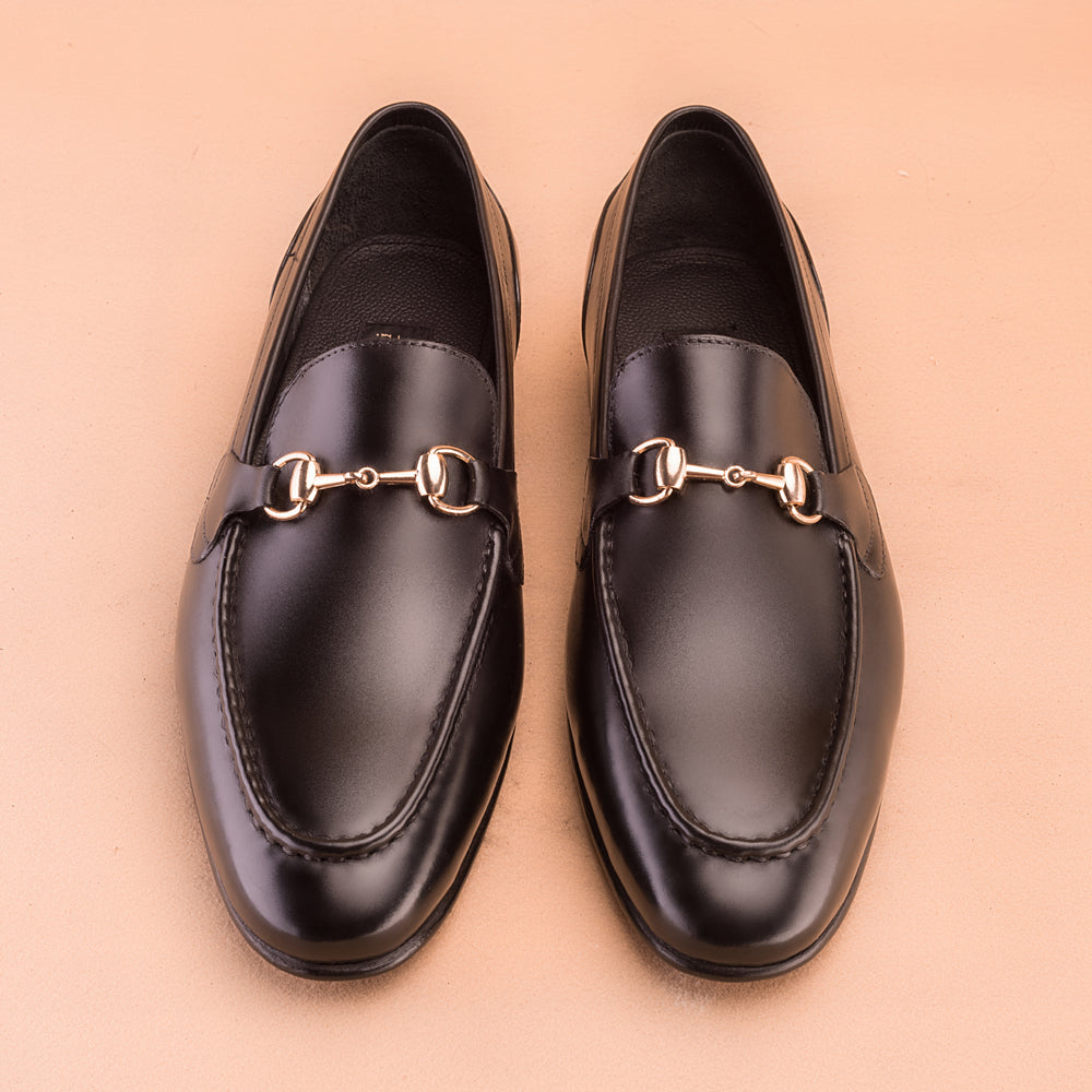 The Classic Black Horsebit Loafers