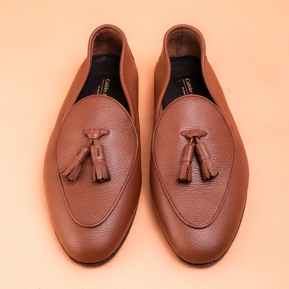 Pale Brown Driving Loafers
