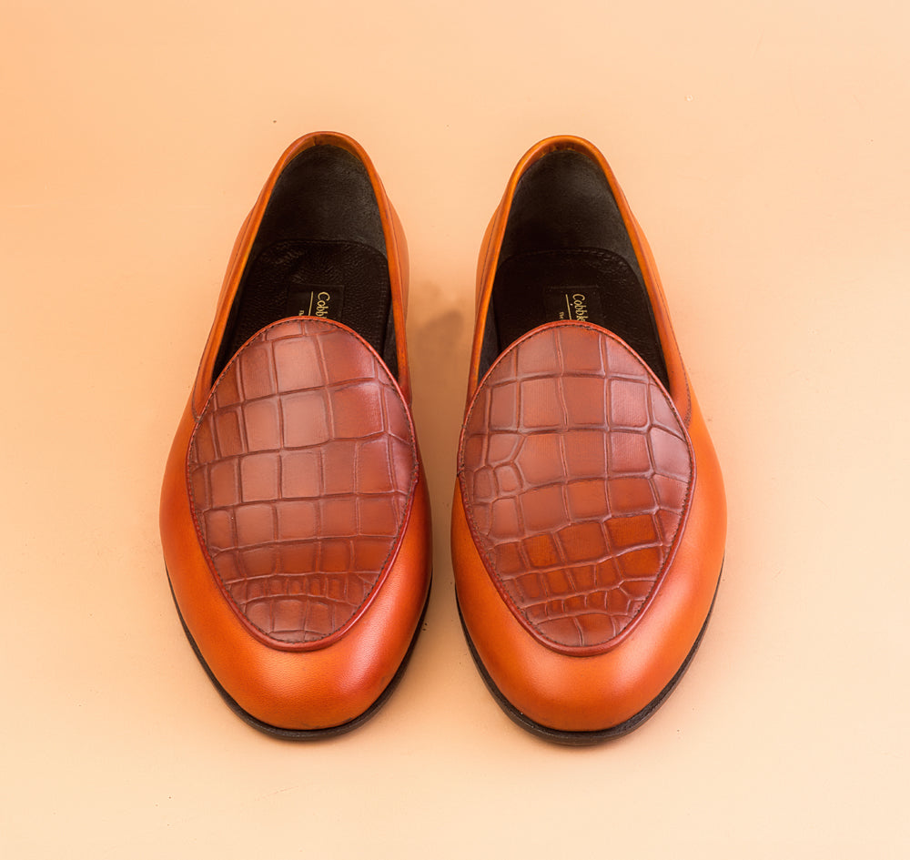 Spanish Orange Belgian Loafers