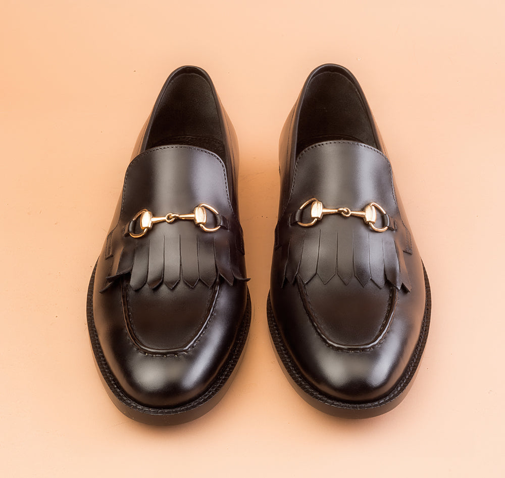 Black Kiltie Loafer