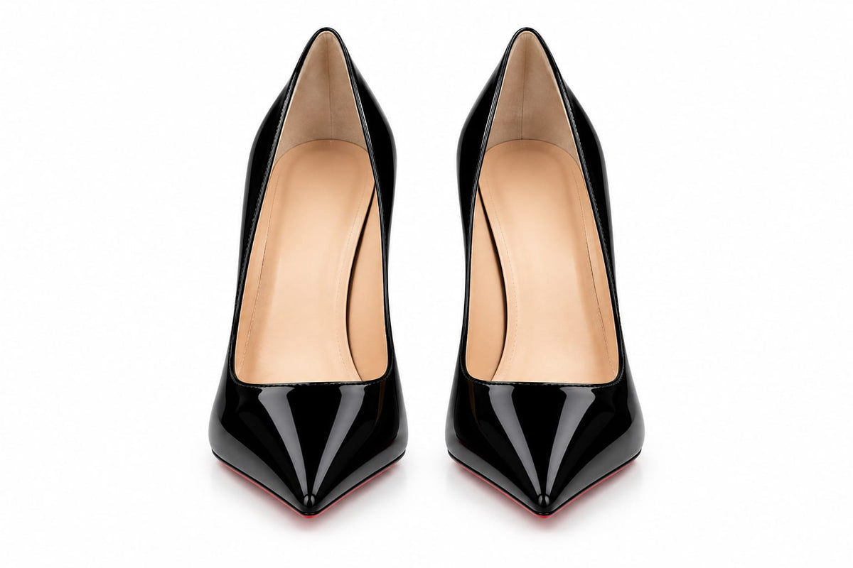 Black Patent Calf Leather High Heels | Laurvelli