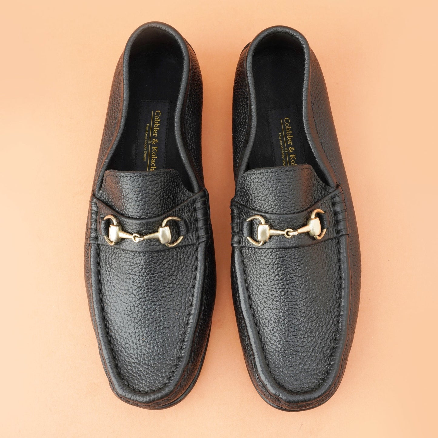 Black Horsebit Driving Loafers