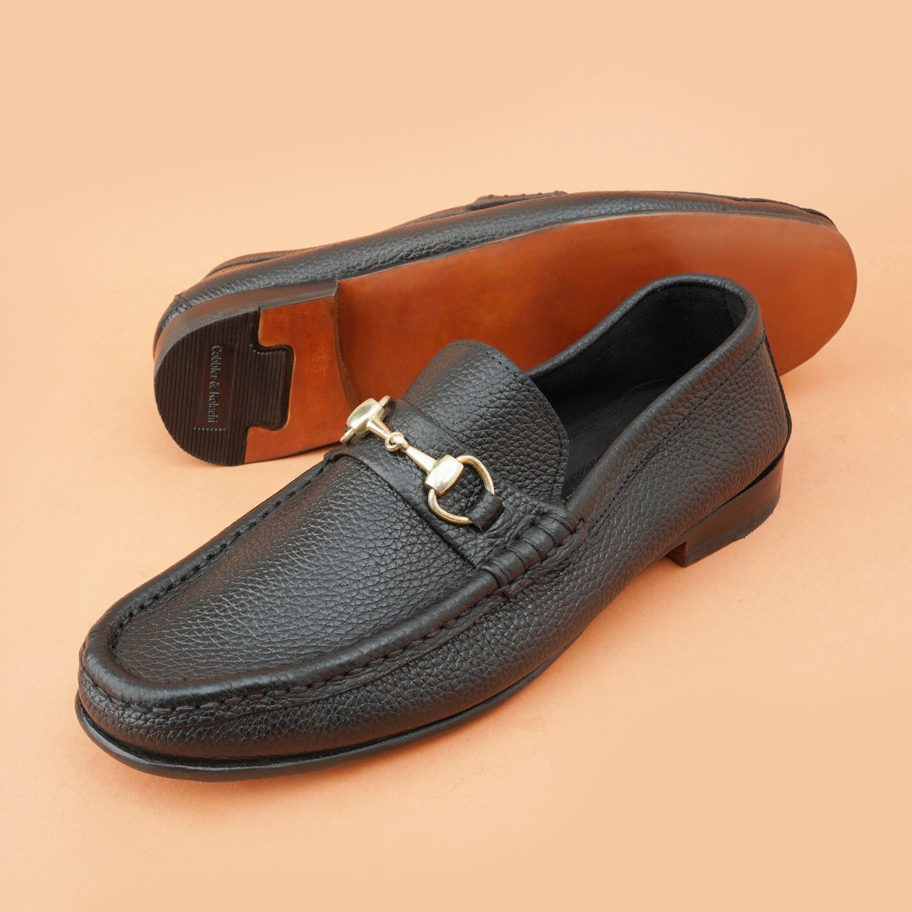 Black Horsebit Driving Loafers
