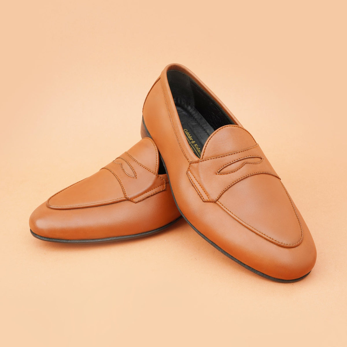 Spanish Orange Penny Driving Loafers