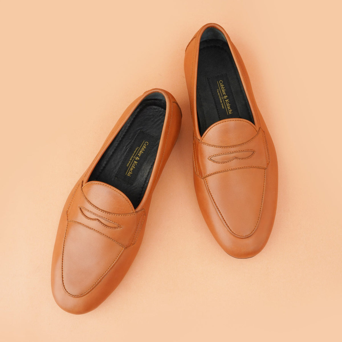 Spanish Orange Penny Driving Loafers