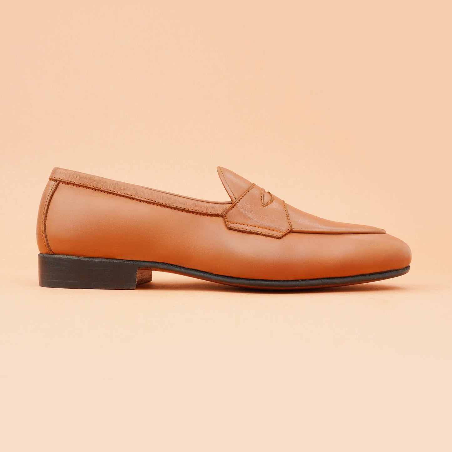Spanish Orange Penny Driving Loafers