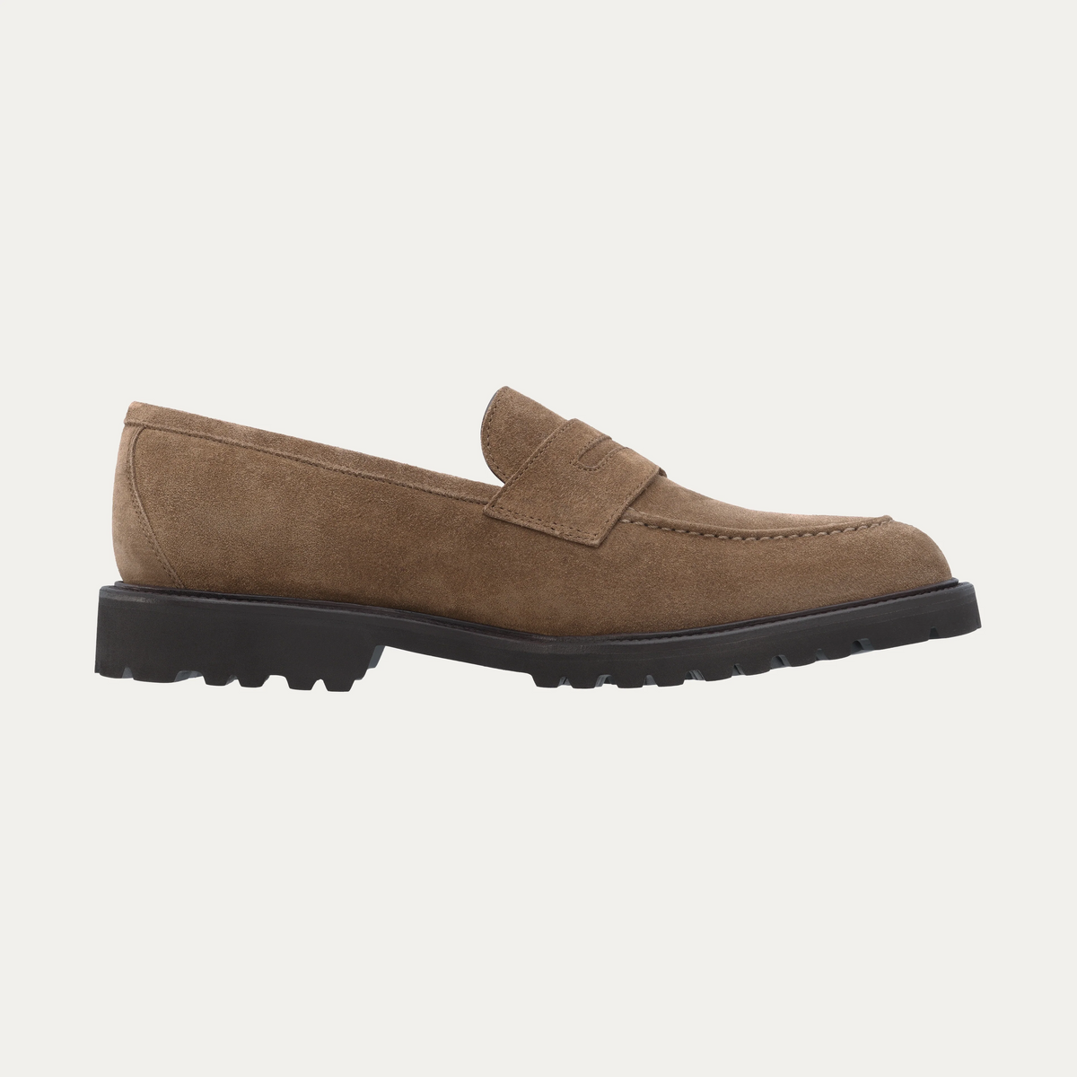 Suede Loafer in Light Brown