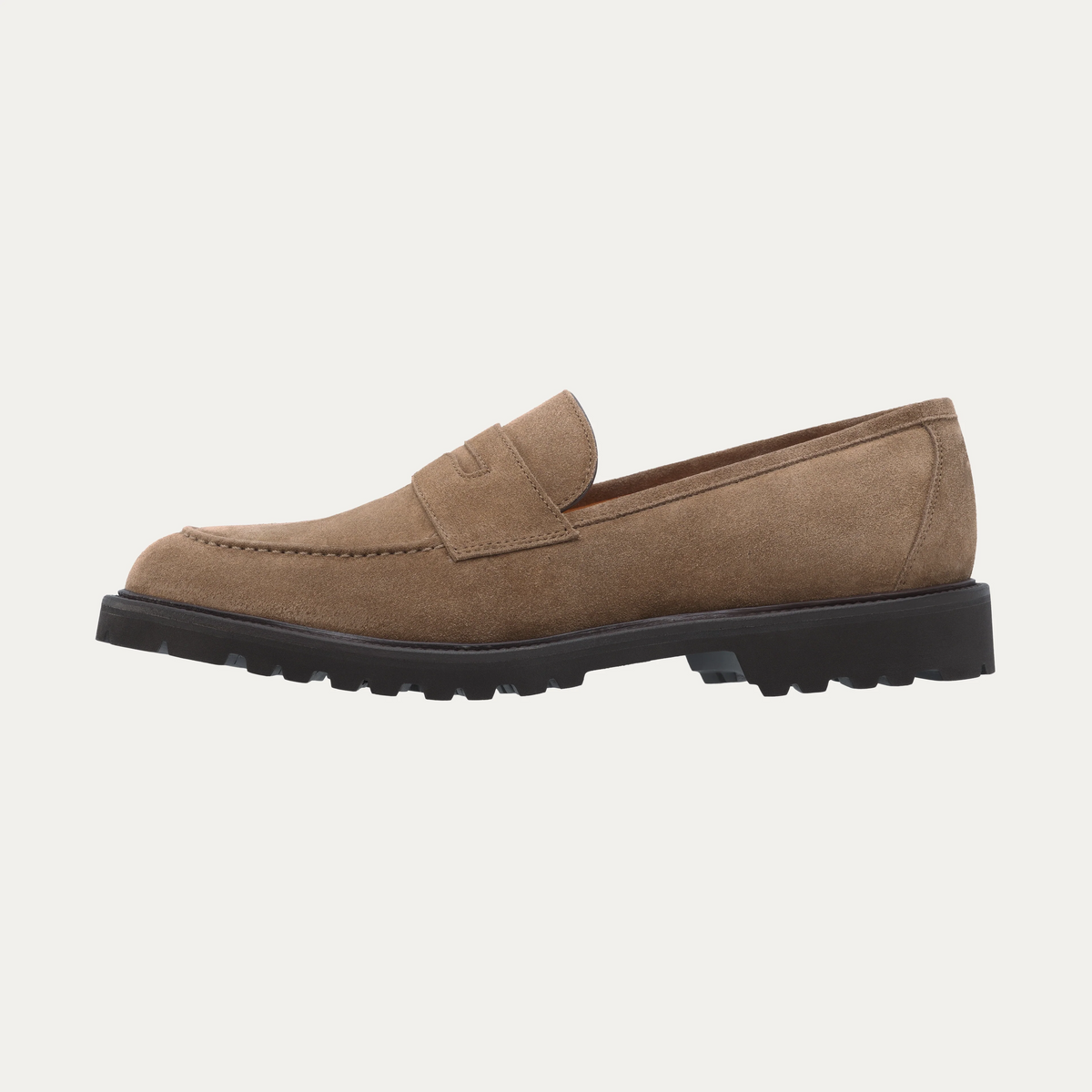 Suede Loafer in Light Brown
