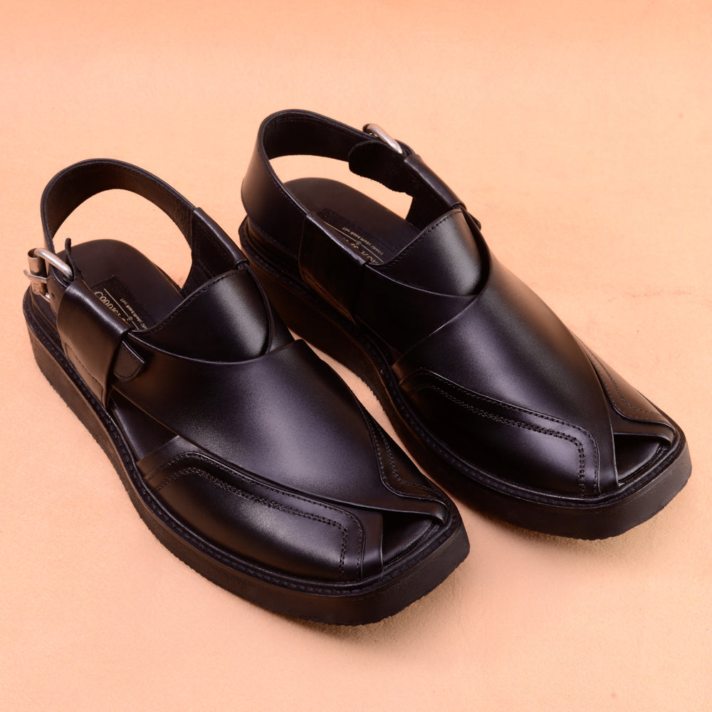 Black Peshawari Sandals