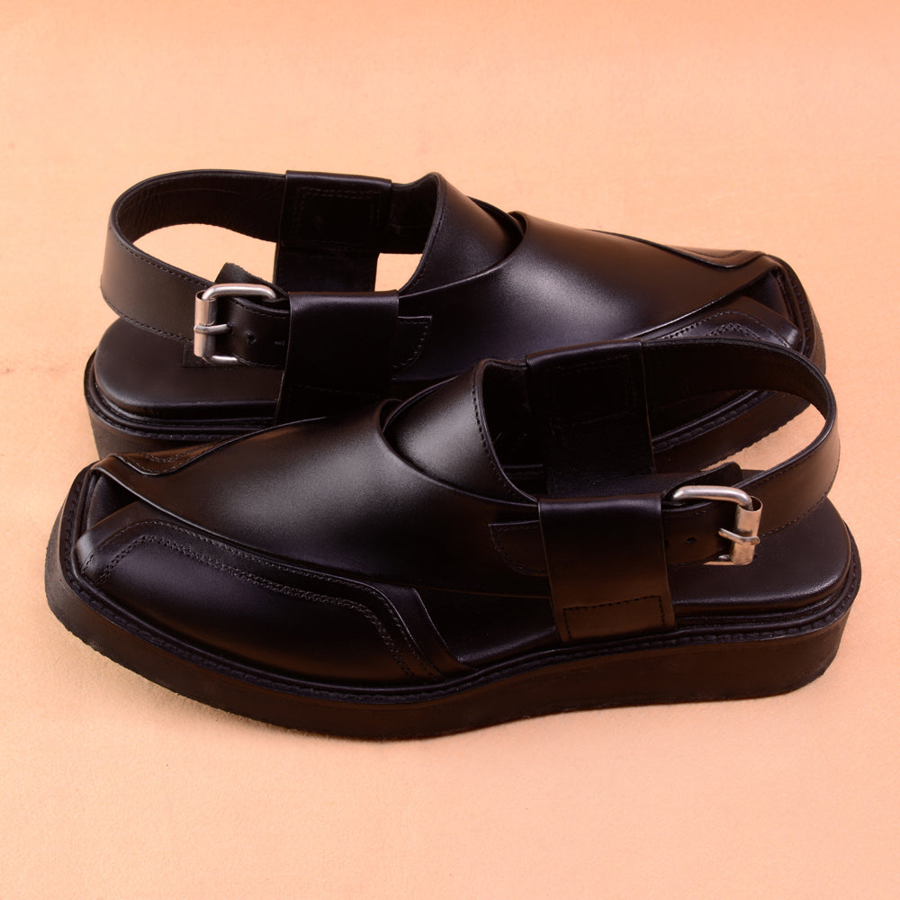 Black Peshawari Sandals
