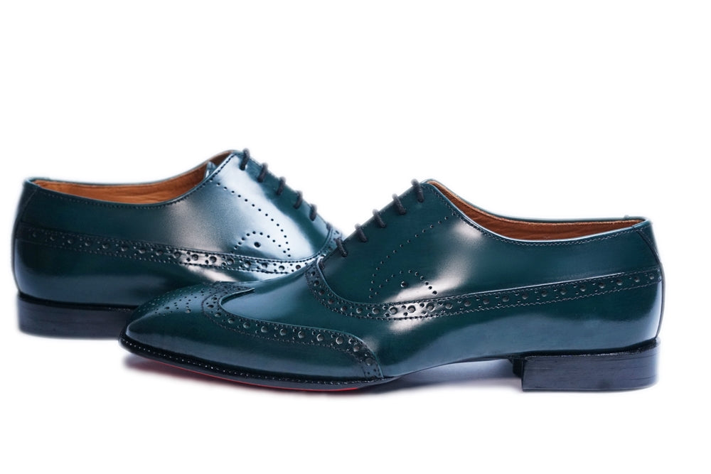 Green Oxfords Dress Shoes