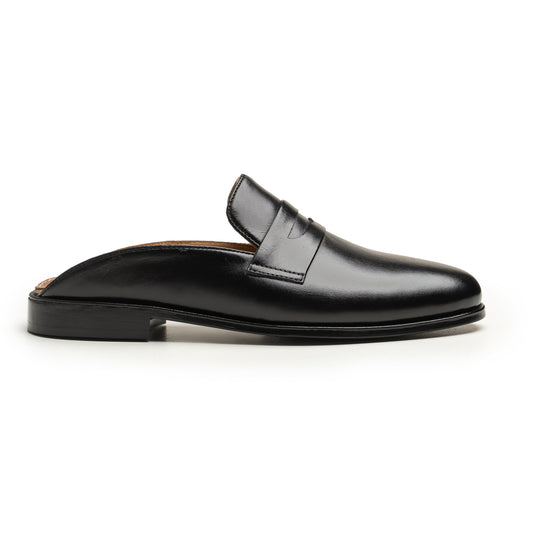 Gairloch Black leather mules by LAURVELLI - view 1