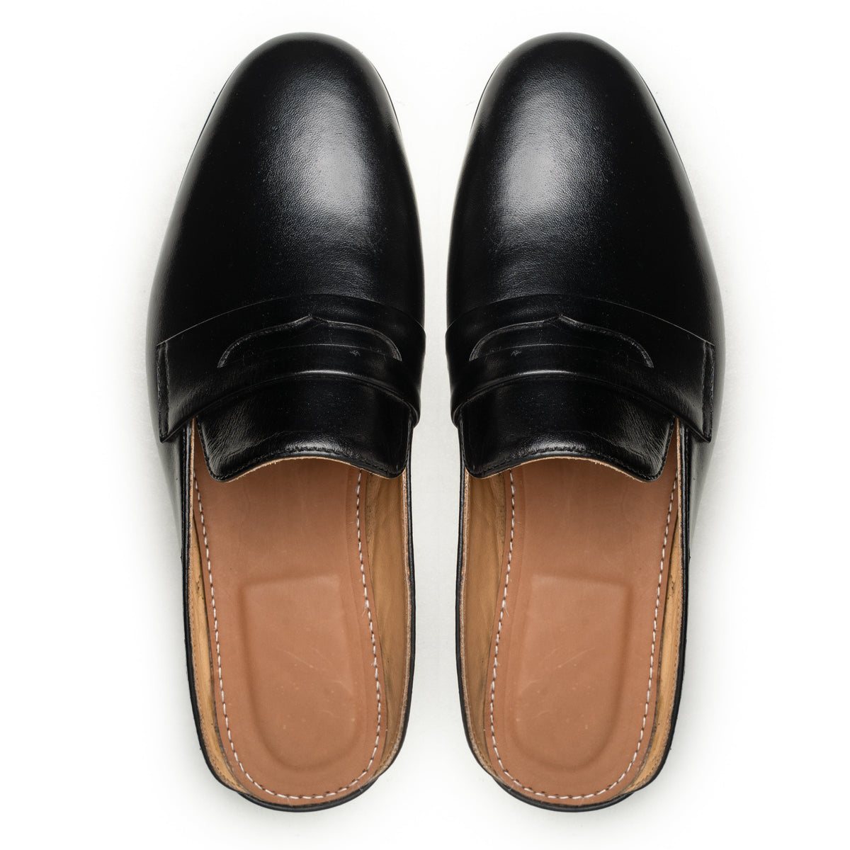 Gairloch Black leather mules by LAURVELLI - view 4