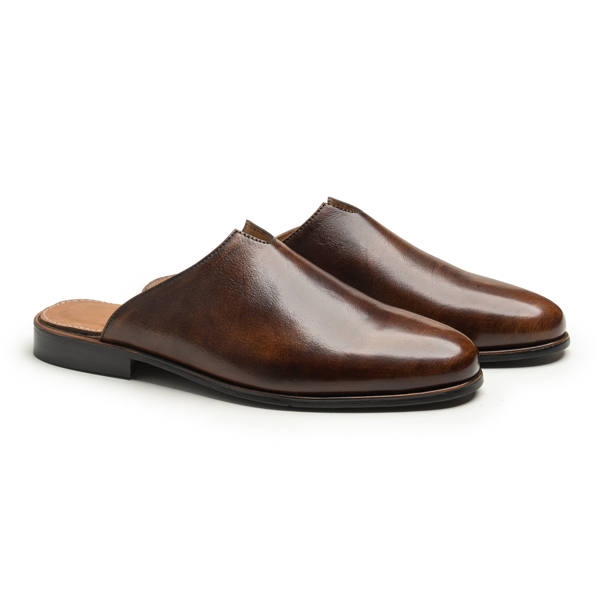 Arrochar Brown leather mules by LAURVELLI - view 2