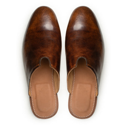 Arrochar Brown leather mules by LAURVELLI - view 4