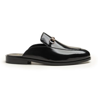 Lanark Black leather mules by LAURVELLI - view 1