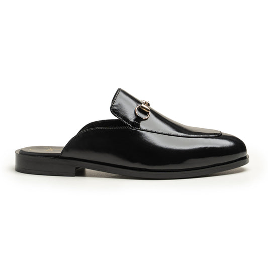 Lanark Black leather mules by LAURVELLI - view 1