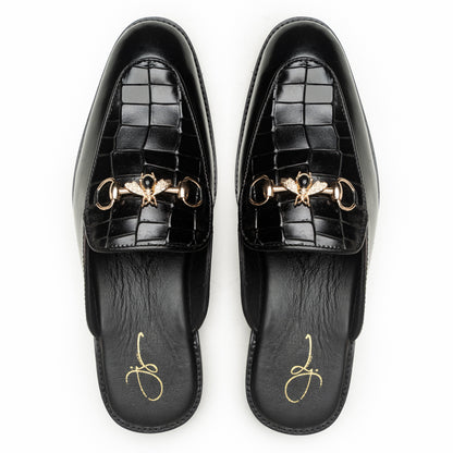 Lerwick Black leather mules by LAURVELLI - view 4