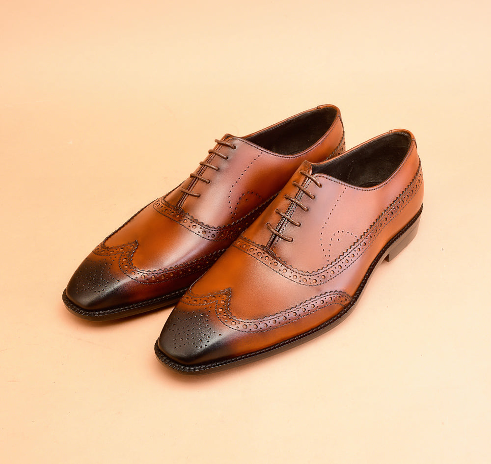 The Light Tan Oxfords