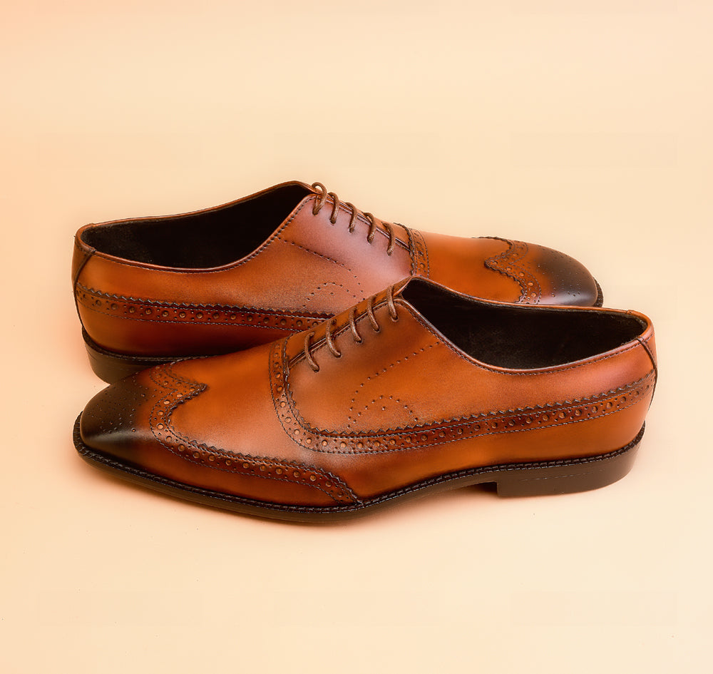 The Light Tan Oxfords