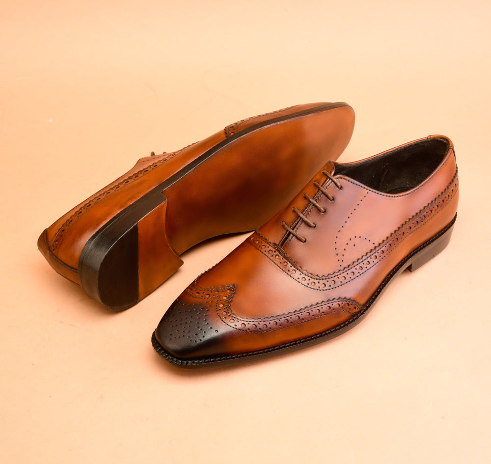 The Light Tan Oxfords