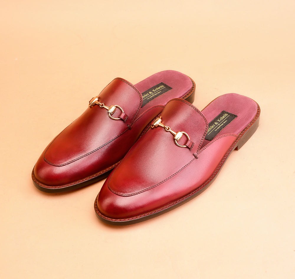The Modern Burgundy Slippers