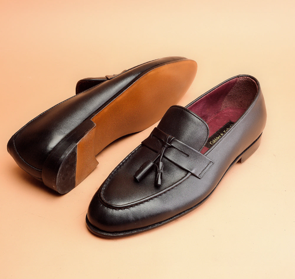 The Black Tassel Loafers