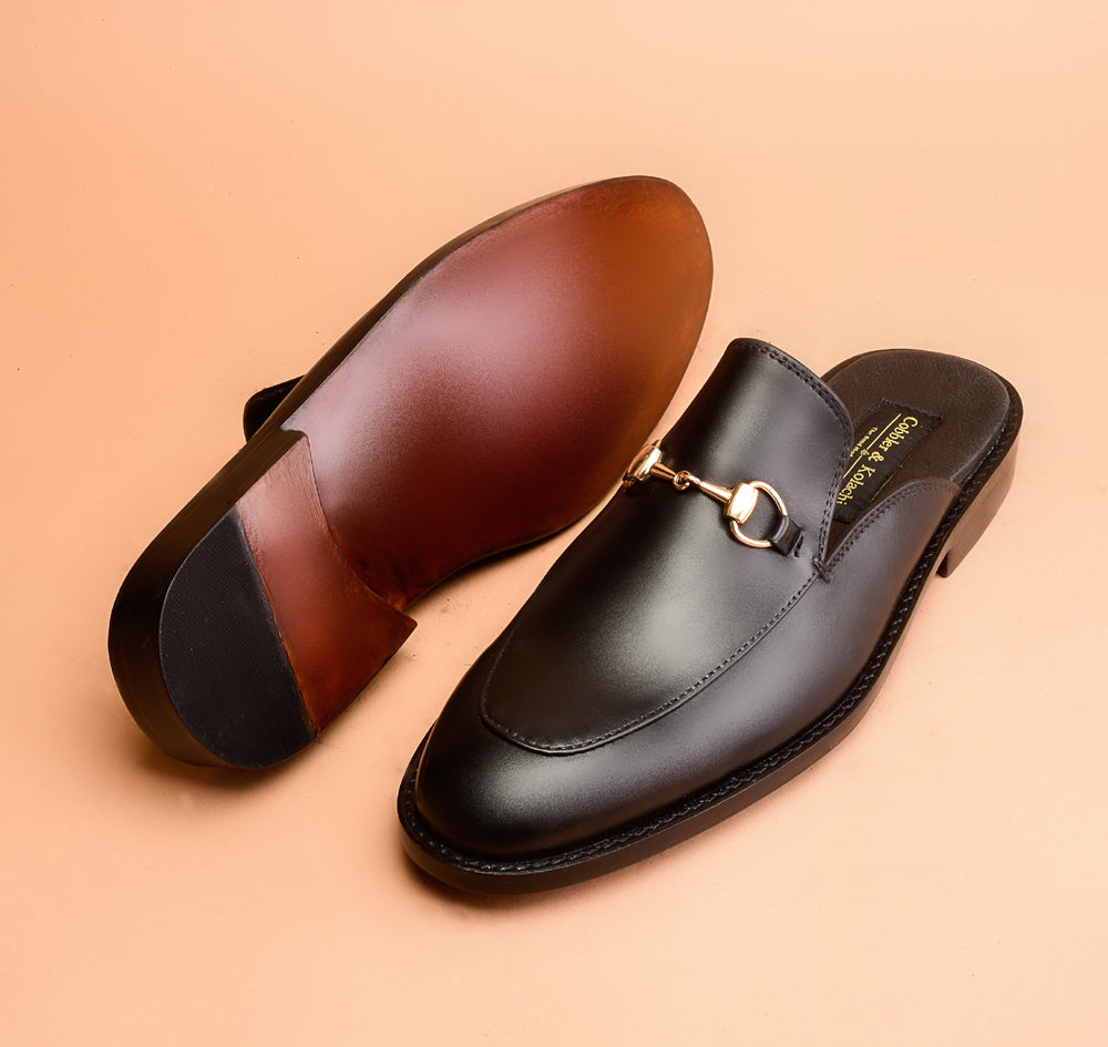 The Modern Black Slippers