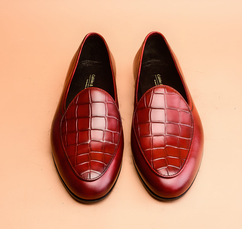 Turkey Red Belgian Loafers For Men