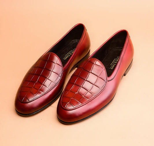 Turkey Red Belgian Loafers For Men
