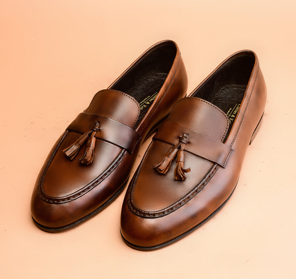 The Classic Russet Brown Tassel  Loafers