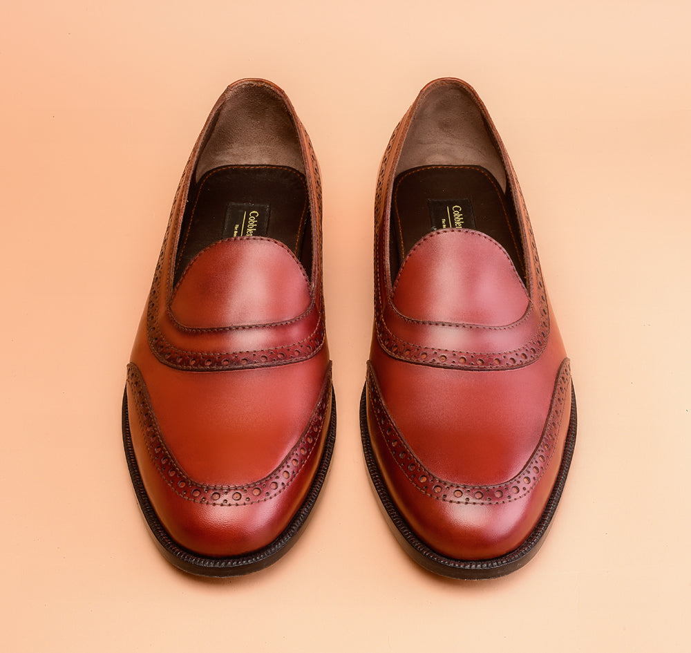 The New Classic Light Burgundy Loafers