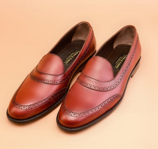 The New Classic Light Burgundy Loafers