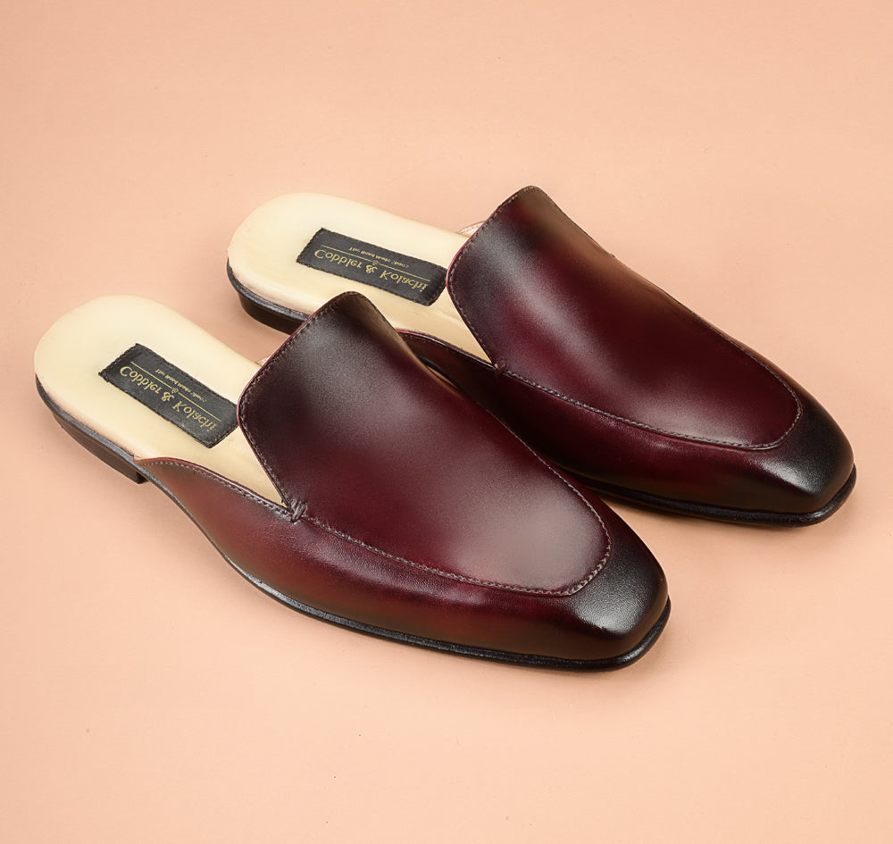 The Modern Burgundy Slippers