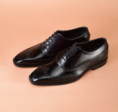 Christian louboutin Classic Black Oxford Shoes for Men | Full-Grain Calfskin Leather