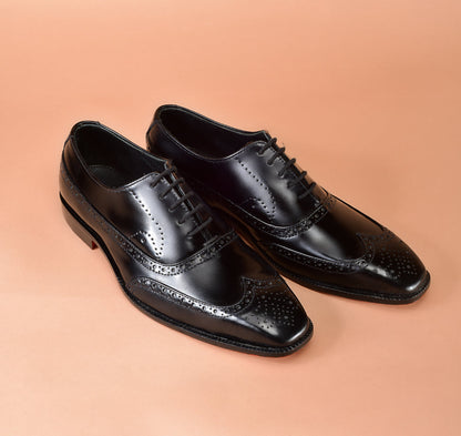 Christian louboutin Classic Black Oxford Shoes for Men | Full-Grain Calfskin Leather