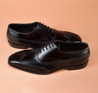 Christian louboutin Classic Black Oxford Shoes for Men | Full-Grain Calfskin Leather