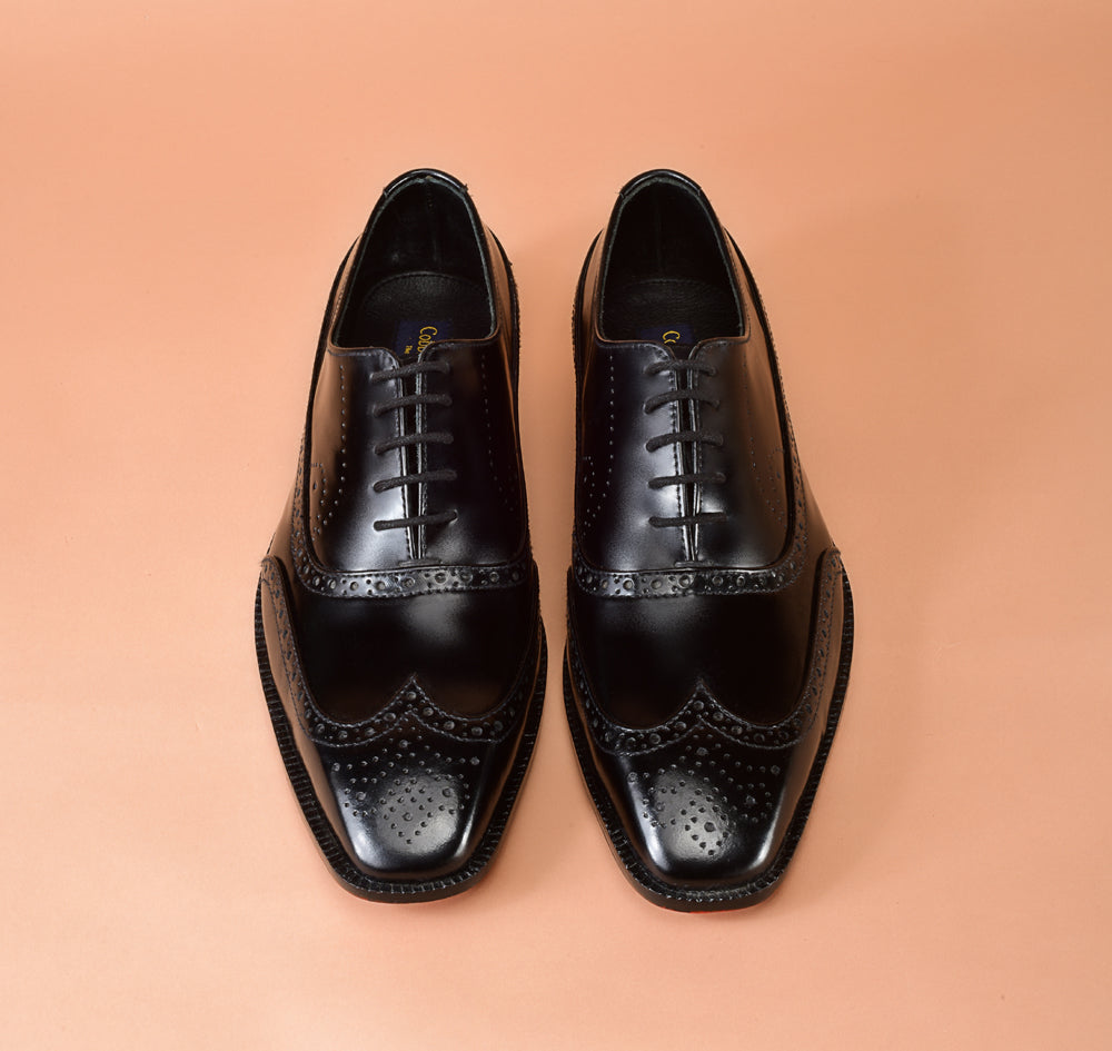 Christian louboutin Classic Black Oxford Shoes for Men | Full-Grain Calfskin Leather