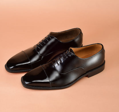 Christian louboutin Classic Black Oxford Shoes for Men | Handcrafted Real Leather