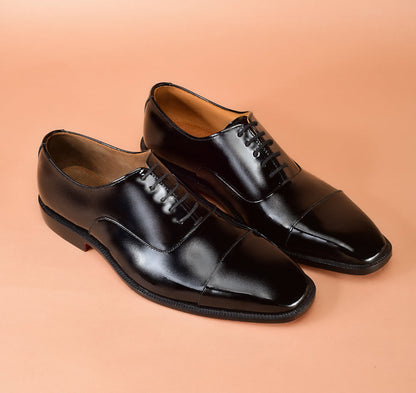 Christian louboutin Classic Black Oxford Shoes for Men | Handcrafted Real Leather