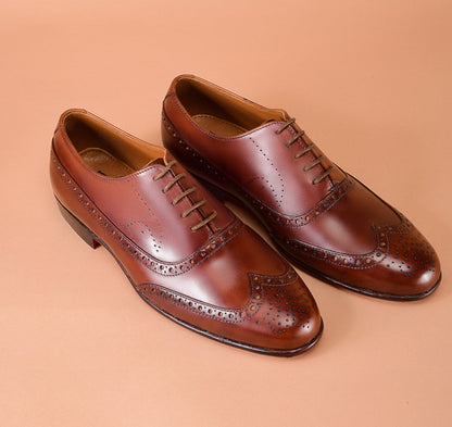 Christian louboutin Classic Brown Oxford Shoes for Men | Handcrafted Calfskin Leather